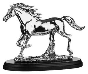 Betsy Horse Sculpture In Silver With Black Base