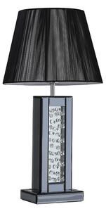 Hadley Table Lamp In Black With Mirrored Base