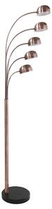 Tupelo Floor Lamp In Brown With Black Marble Base