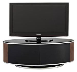 Lanza High Gloss TV Stand With Push Release Doors In Walnut