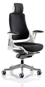 Zeta Executive Office Chair In Black Leather