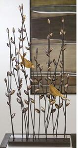 Albero Ornament With Bronce Finish 2 Birds in Metal Branches