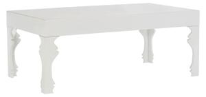 Louis Rectangular High Gloss Coffee Table In White