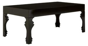 Louis Rectangular High Gloss Coffee Table In Black