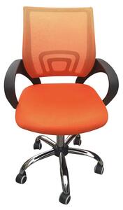 Tenby Fabric Mesh Back Home And Office Chair In Orange