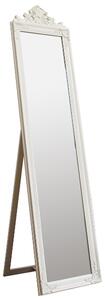 Lembeth Cheval Floor Standing Mirror In White