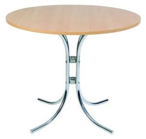 Staples Wooden Bistro Table Round In Beech With Chrome Frame