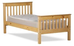 Somalin Wooden Single Bed In Waxed Pine