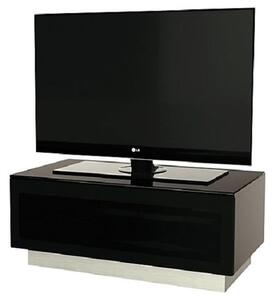 Elements Wooden TV Stand With Glass Door In Black