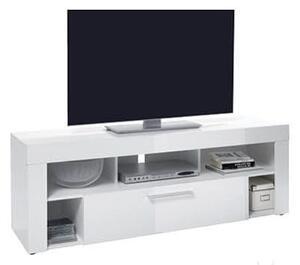 Elista Small LCD TV Stand In White High Gloss With 1 Drawer