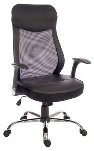 Imogen Curve Home Office Chair In Black With Mesh Back