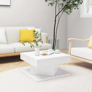 Coffee Table White 57x57x30 cm Engineered Wood