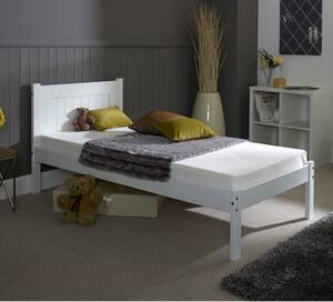 Colman Wooden Single Bed In White