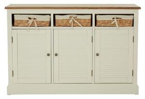 Henrik Wooden Sideboard With 3 Doors In Cream