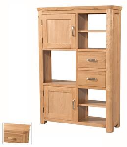 Empire Wooden High Display Unit With 2 Doors