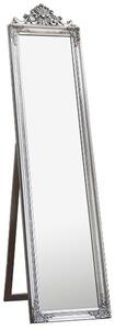 Lembeth Cheval Floor Standing Mirror In Silver