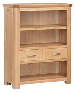 Empire Wooden Low Bookcase With 2 Drawers