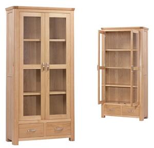 Empire Wooden Display Cabinet With 2 Doors And 2 Drawers