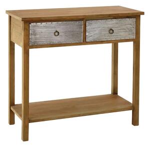 Sophia Wooden Console Table With 2 Drawers In Natural