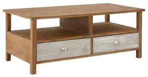 Sophia Wooden Coffee Table With 2 Drawers In Natural