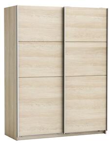 Rossett Wooden Wardrobe Large In Shannon Oak And Linen