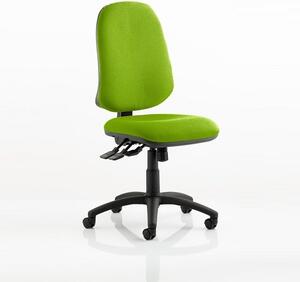 Olson Home Office Chair In Green With Castors