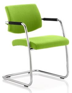 Marisa Office Chair In Green With Cantilever Frame