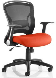 Mendes Contemporary Office Chair In Pimento With Castors