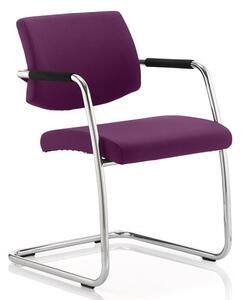 Marisa Office Chair In Purple With Cantilever Frame