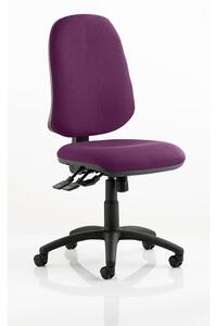 Olson Home Office Chair In Purple With Castors