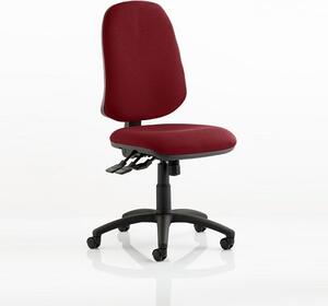 Olson Home Office Chair In Chilli With Castors