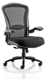 Spencer Modern Home Office Chair In Black With Castors