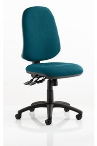 Olson Home Office Chair In Kingfisher With Castors