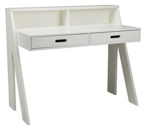 Zanbury Modern Wooden Computer Desk In White