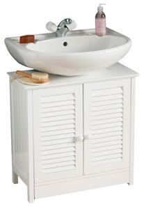 Fargo White Wooden Under Sink Bathroom Cabinet In White