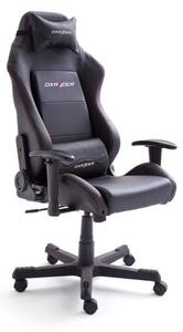 Motocross Faux Leather Gaming Chair With Castors In Black