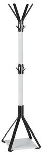 Zelena Metal Coat Stand In White And Black