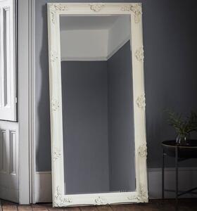 Wickford Large Rectangular Leaner Floor Mirror In Cream