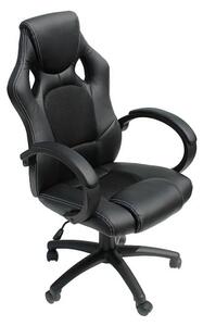 Dayton Faux Leather Gaming Chair In Black