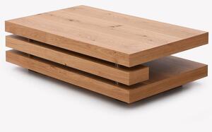 Fillippo Wooden Coffee Table Rectangular In White Oak