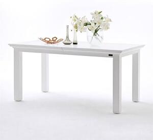 Allthorp Solid Wood Extendable Dining Table Rectangular In White