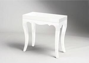 Roccoco High Gloss Accent Table In White