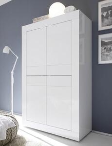 Taylor Storage Cabinet In White High Gloss With 4 Doors