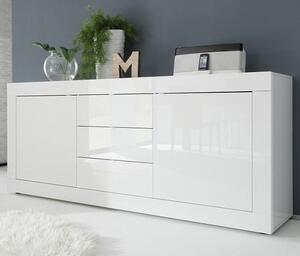 Taylor High Gloss Sideboard With 2 Doors And 3 Drawers In White