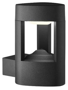 Michigan Outdoor LED Wall Light In Grey With Clear Diffuser