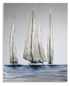 Sailing Canvas Oil Painting On Wooden Frame