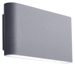 LED Outdoor Wall Light In Grey With Frosted Diffuser