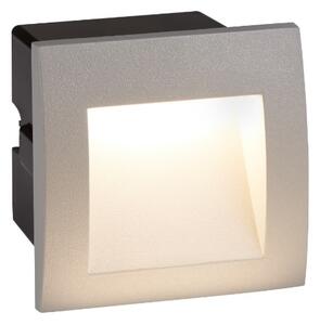 Ankle Square LED Outdoor Recessed Light In Grey