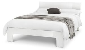 Magaly Contemporary King Size Bed In White High Gloss