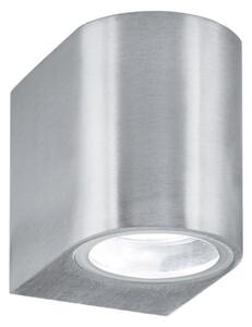 LED Outdoor 1 Light In Silver With Fixed Glass Lens